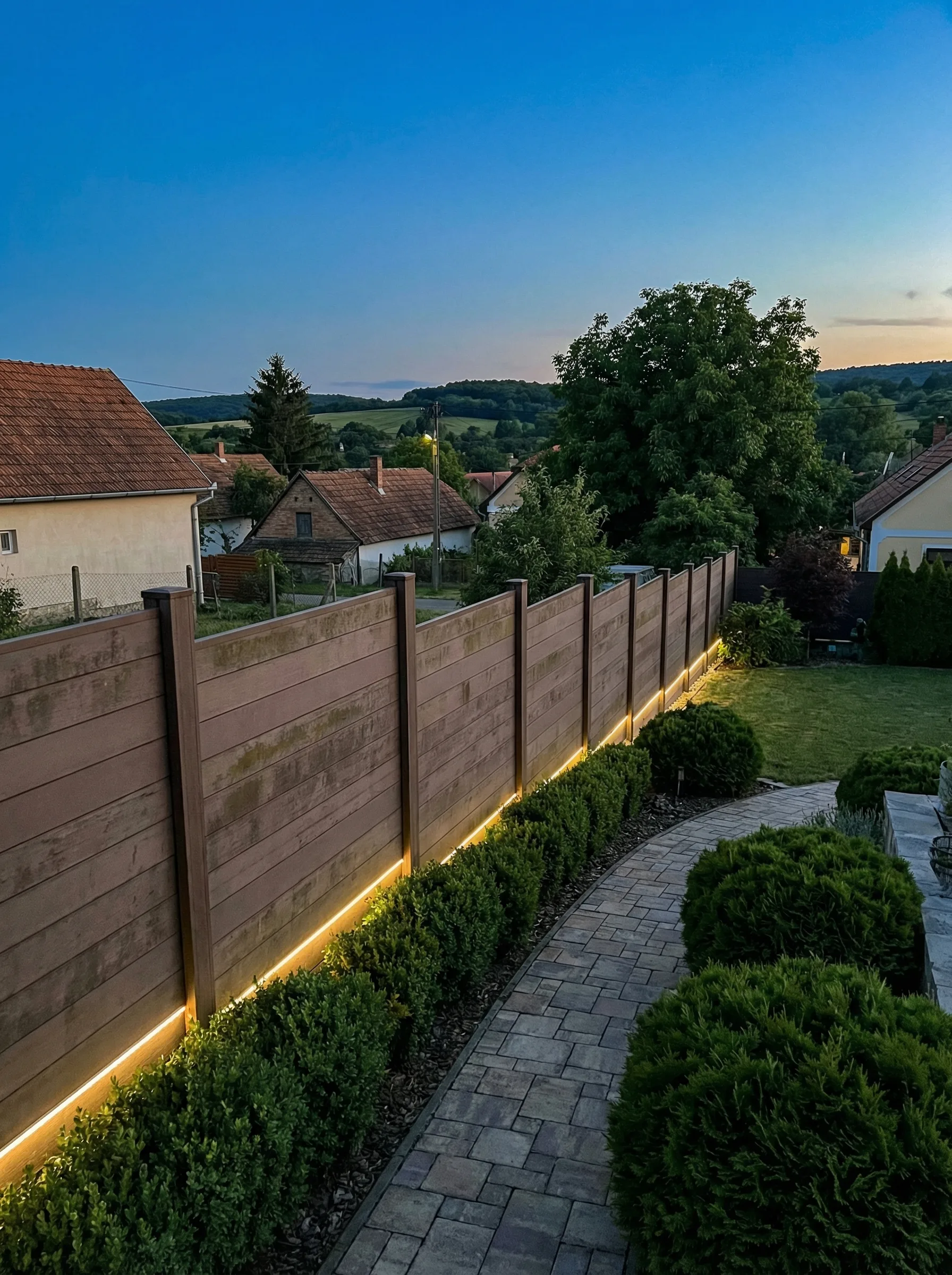 WPC kerítés alkonyat